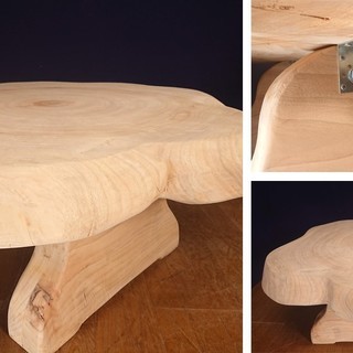 【Ｄ12 檜 無垢 板厚み11.5㎝ 一枚板テーブル】