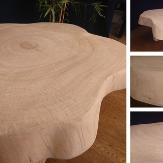 【Ｄ12 檜 無垢 板厚み11.5㎝ 一枚板テーブル】