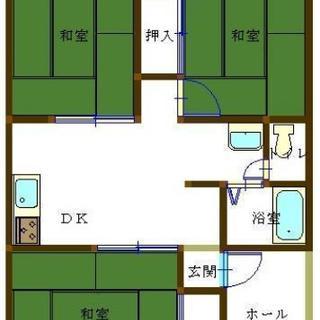 【ネット工事済】太陽家具近く3DKアパート角部屋 - 宇部市