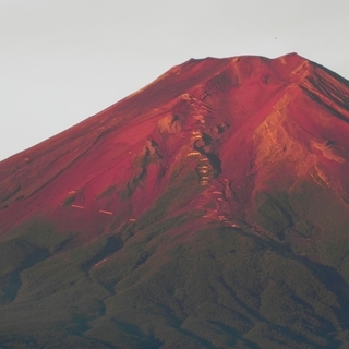 世界遺産 紅富士 写真 A4又は2L版 額付き