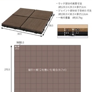 週末限定値下げ★バルコニータイル★100枚23,000円からバラ売り可能☆ 週末限定値下げ☆バルコニータイル☆100枚23,000円からバラ売り可能☆
