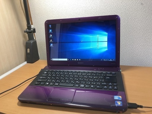 商談中につき受付けを一時ストップ致します。中古　訳あり　sony vpccb29fj  紫色　Core i3 HDD500GB メモリ4GB