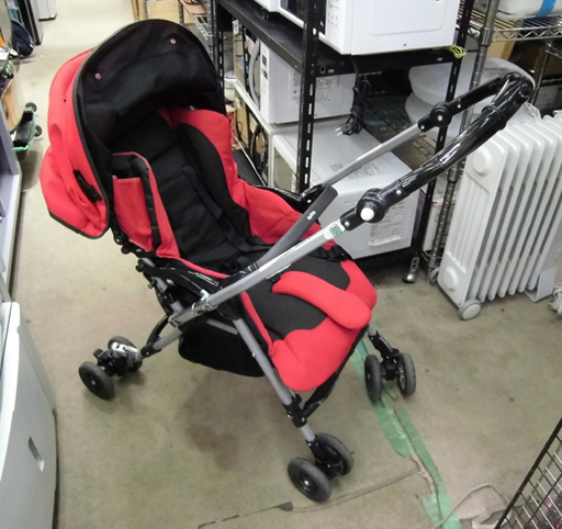 〇 札幌 アップリカ ベビーカー ベビークルーザー620 レッド/赤 両対面 A型 ベビーバギー aprica