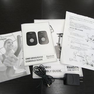 札幌市 清田区 状態良好!!Reebok/リーボック フィットネスバイク ONE GB50 RVON-10401BK エアロバイク キャスター付 動作品