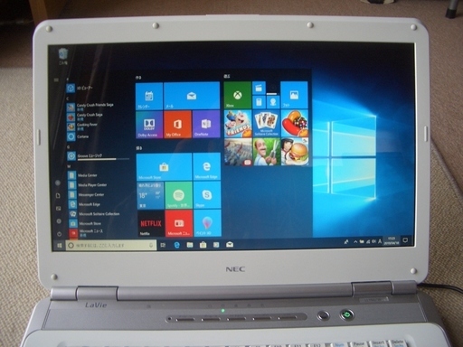 Windows10  ノートパソコン　NEC　PC-LL150WG