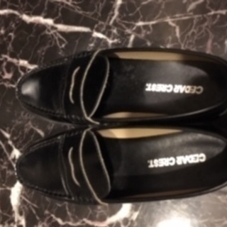黒のローファー　25.0　女性用　学生靴