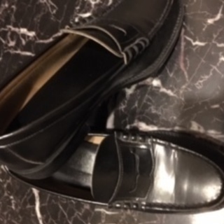 黒のローファー　25.0　男性用　学生靴