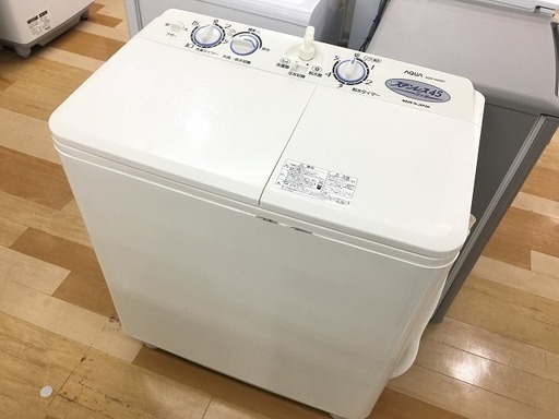 安心の6ヶ月保証付！2014年製AQUA(アクア)2槽式洗濯機です。【トレファク 岸和田】