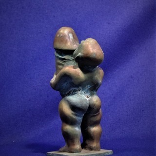 真鍮巨根男性像 銅製細工 男根 生殖崇拜 巨陽神