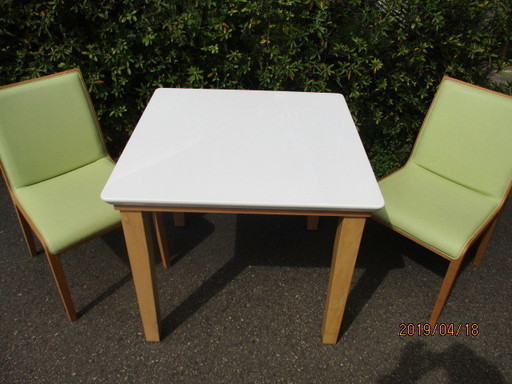 DIRETTORE　テーブル＆椅子2客　美品