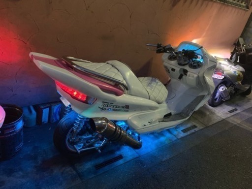 ヤマハ　マジェスティーC  LED Bluetooth オーディオ　カスタム　草加市 マジェC フルカスタム LED オーディオ 草加市 マジェスティC 250