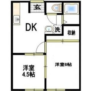 🉐初期費用３万円🙂2DKで家賃51000円🏠池袋へ27分の西所沢駅徒歩15分❤️敷地内駐車場有♪使い勝手のいい振り分けタイプの２ＤＫ - 不動産