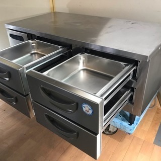 フクシマ/福島工業 業務用 ２段ドロワー冷蔵庫 126L 2018年製 TBC-40RM3
