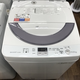 全自動洗濯機 SHARP ES-GE55N-S 5.5kg 2014年製 - 生活家電