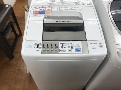 全自動洗濯機　HITACHI　NW-Z78　7kg　2015年製
