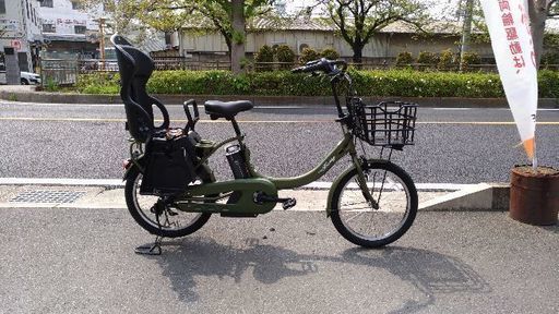 激安！ヤマハ子供乗せ電動自転車 バビーアン　ディープフォレスト　PA20BXLR