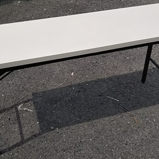150×45×70ｃｍ折りたたみ会議テーブル（白）在庫8本