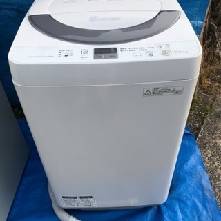 シャープ 全自動洗濯機 ES-GE55N-S 5.5kg 2013年製
