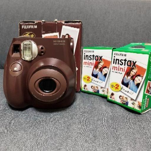 ☆ チェキ instant camera instax mini 7s choco + フィルム47枚 ☆