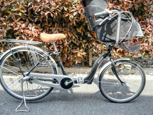 【中古・整備済み】前子供乗せ付き自転車(内装3段変速)  追加でリヤチャイルドシートも装着可能！