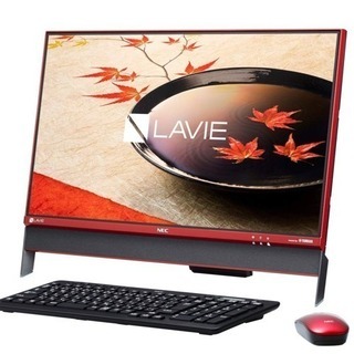 NEC LAVIE 赤 デスクトップ パソコン