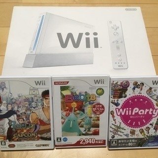 任天堂  Wii 本体、ソフト3本セット