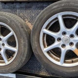 夏タイヤ 215/60R17 5穴 トヨタ純正 ホイール付 4本セット ヨコハマタイヤ ブルーアースレボ