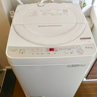 NO1 SHARP 全自動洗濯機 6.0Kg ES-GE6B 2...