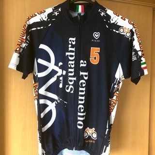 Facebook 大人の自転車部 公式ウェア PISSEI製 メンズMサイズ ジャージ&ビブショーツの上下セット