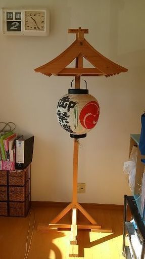 祭りの提灯立て