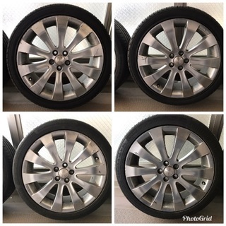 高品質 BPレガシィスペックB用純正ホイール・タイヤ(バリ山) 