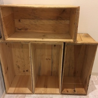 【DIY】りんご箱　1箱600円　リメイク用・木材・園芸・棚