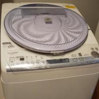 SHARP全自動洗濯乾燥機 洗濯7.0kg 乾燥3.5kg ブル...