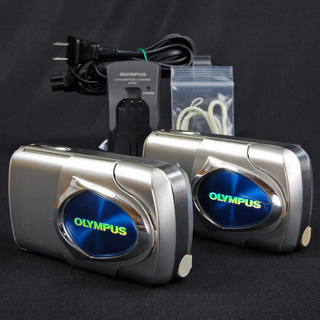 OLYMPUS デジタルカメラ μ-15  2台セット  Used