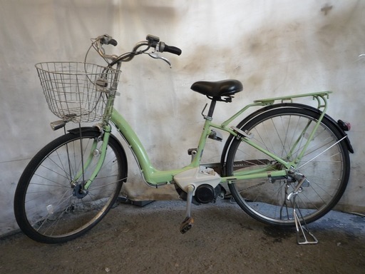 BR042004M　適正価格！中古電動アシスト自転車　近隣配送費込　ブリジストン　BEAUTE　（2009）