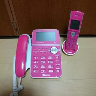 電話機(留守電機能付き) ピンク