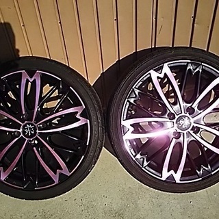 交渉中 和道桜五分咲 16×5J＋45 タイヤ付き4本セット 