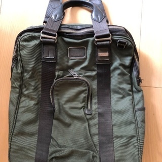 TUMI トートバッグ オリーブ・カーキ FXTバリスティックナイロン ナパレザー