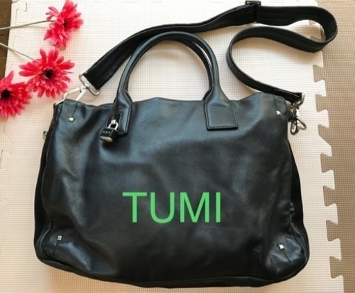 TUMI レザービジネスバッグ - バッグ