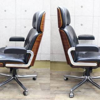 R556)ジロフレックス giroflex パサール 82 pesal ハイバック パーソナルチェア 本革 レザー オフィスチェア 定価約40万