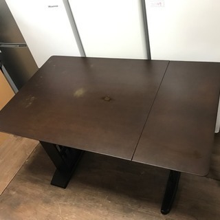 セシール 折りたたみダイニングテーブルセット ダークブラウン