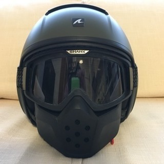 シャーク  ジェットヘルメット  ゴーグル&マスク付き  Lサイズ