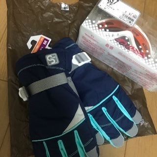 【新品】スノー手袋&ゴーグル