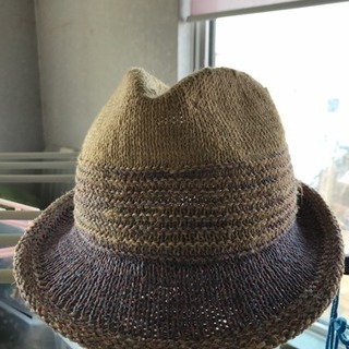 麻、シルク混夏用帽子