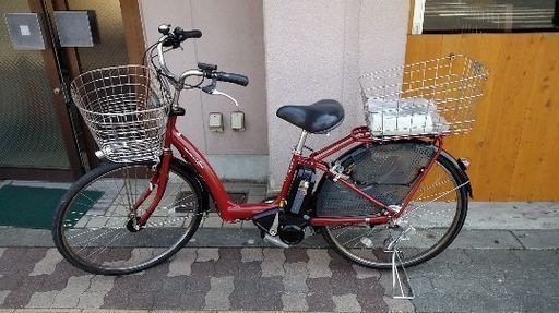 YAMAHA PAS Raffini 26吋 電動アシスト自転車(8.9Ahバッテリー＋充電器)エスニックレッド