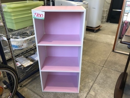 3段 カラーボックス ピンク リサイクルリボン 東北福祉大前の収納家具 カラーボックス の中古あげます 譲ります ジモティーで不用品の処分