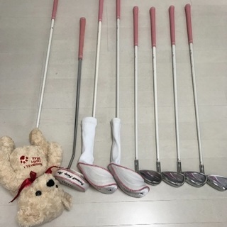 可愛いテディベア仕様のゴルフセット(レディース)