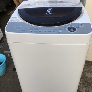 【中古品】SHARP　シャープ 全自動洗濯機5.5kg ES-F...