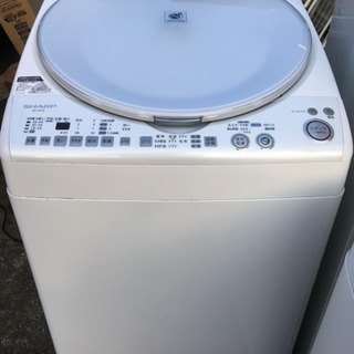 【中古品】SHARP 　電気洗濯乾燥機　動作確認済み　クリーニン...