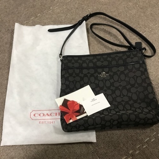 未使用 coach シグネチャー クロスボディ 黒